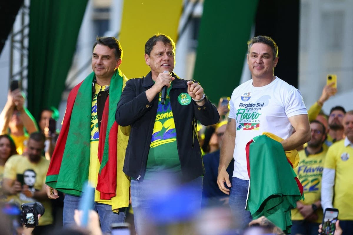 Tarcísio de Freitas, governador de São Paulo, em evento público
