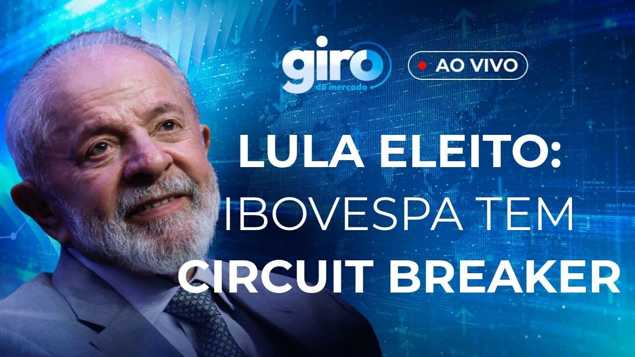 Painel com gráficos de ações e cotações do mercado financeiro