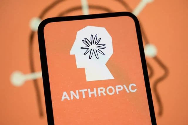 Logotipo da Anthropic em tela de computador