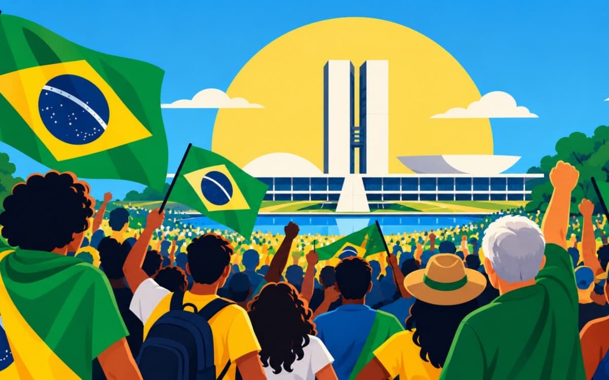 Plenário do Congresso Nacional em Brasília