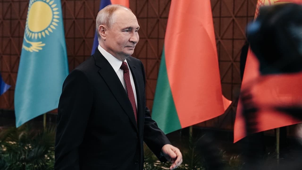 Vladimir Putin em pronunciamento oficial