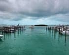 Doca de balsas na ilha de North Bimini, nas Bahamas