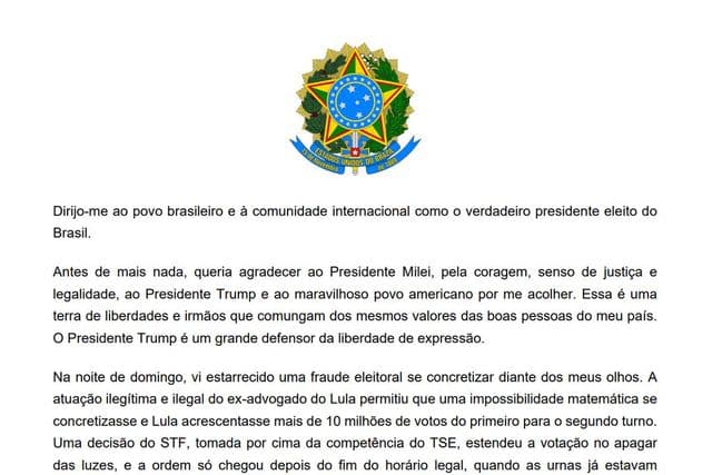 Senador Flávio Bolsonaro em registro de arquivo