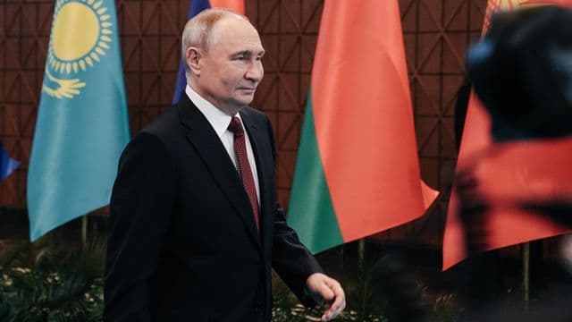 Vladimir Putin em pronunciamento oficial