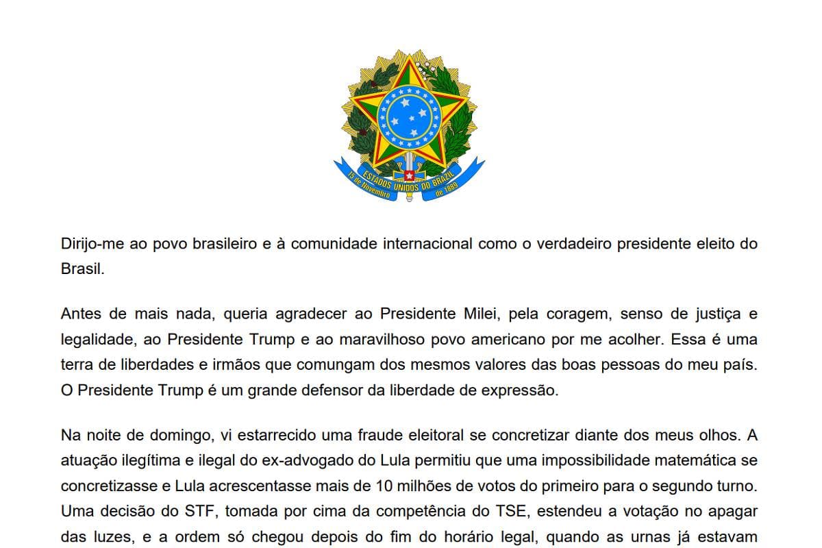 Senador Flávio Bolsonaro em registro de arquivo